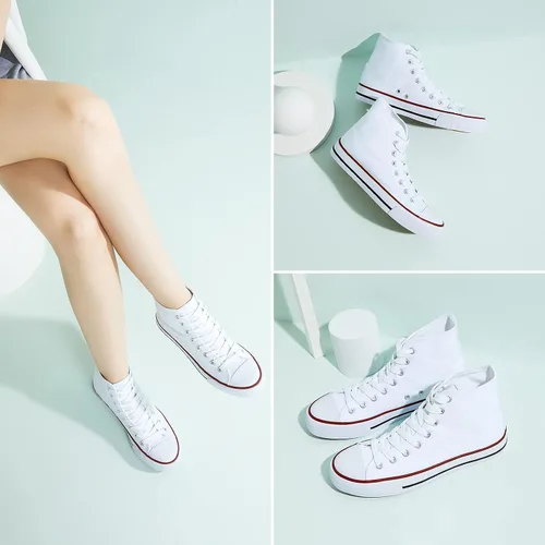 Miniatura 6 de Zapatos deportivos de lona para mujer clásicos modernos con cordones