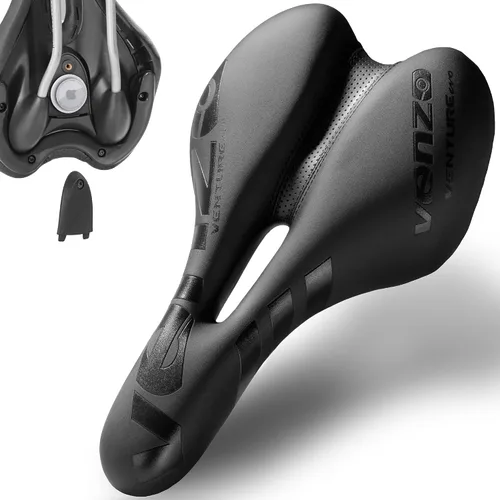 Miniatura 7 de Venzo Comfortable Saddle Bike Seat Soft & Durable Bicycle Seat for MTB, Road, Exercise, Trekking, Folding, Hybrid & Cruiser Bikes Breathable &