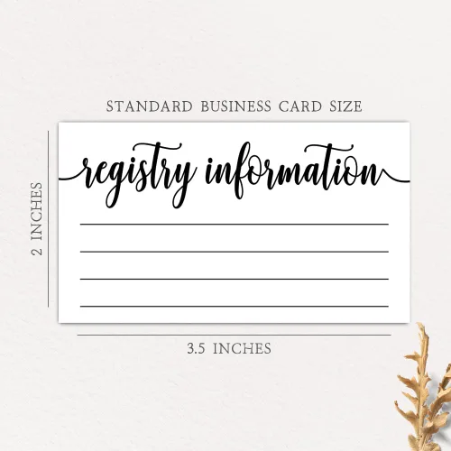 Miniatura 4 de 50 tarjetas de registro - Baby Shower o despedida de soltera - Insertos de invitación