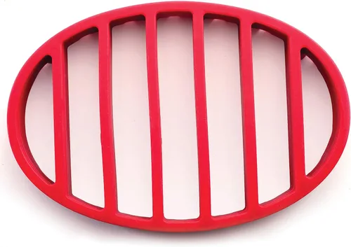 Miniatura 2 de Norpro Estante ovalado de silicona 405, rojo 9x6
