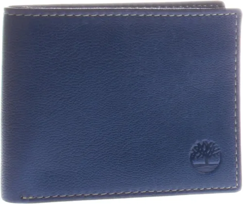 Timberland, cartera fina con portatarjetas tipo pestaña removible., talla única , Marino