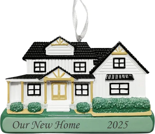 Miniatura 11 de Adorno 2025 de Our First Home – Recuerdo personalizado de Navidad de casa nueva – Regalo personalizado para el primer hogar para propietarios