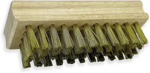 Miniatura 2 de Rema Tip Top Mango de madera Cepillo de cerdas de latón Herramienta de limpieza de reparación de parches de neumáticos