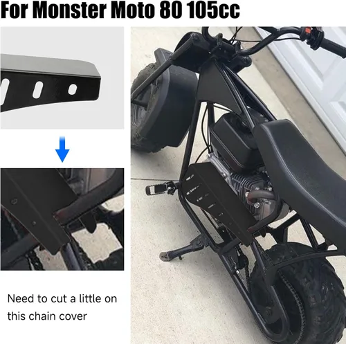 Miniatura 3 de YOXUFA Mini Protector de Cadena de Minimoto Cubierta de Embrague de Repuesto para Predator 212 196cc 224cc Coleman CT200U Baja Warrior MB200