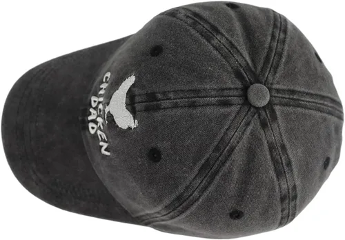 Miniatura 3 de Kpainath Sombrero de papá de pollo, divertido gorro de béisbol bordado de algodón lavado ajustable