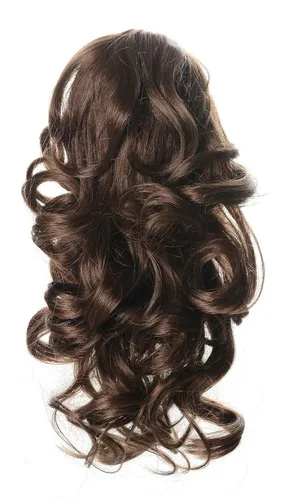 onedor 12" rizado sintético Clip en Pinza para Extensión de Pelo Sintético Coleta Hairpiece 115 g con un Mandíbula/Pinza