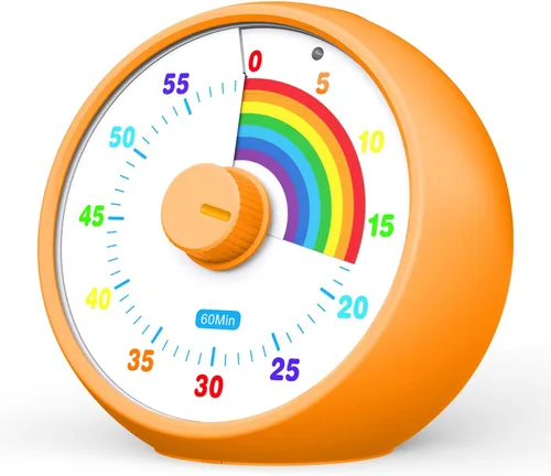 Miniatura 9 de Temporizador visual para niños, temporizador de cuenta regresiva de 60 minutos para aula, oficina, cocina, temporizador de escritorio, herramientas