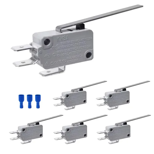 Miniatura 4 de 6 piezas de microinterruptor de límite con cerradura automática SPDT, acción de broche para Arduino, KW3A 16A 125/250VAC KW3A-B16