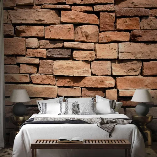 Miniatura 5 de artgeist Mural de pared de ladrillos sintéticos de 77 x 61 pulgadas, papel tapiz autoadhesivo XXL para despegar y pegar, calcomanía grande