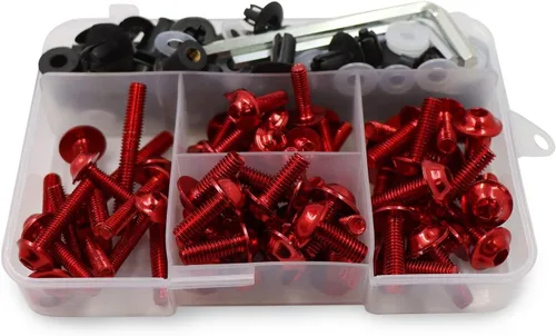 Miniatura 7 de Kits de carrocería 195 piezas de tornillos de fijación de pernos de carenado para Yamaha R1 R6 R3 FZ1 FZ6 FZ8 FZ8 FZ07 FZ09 MT03 MT07 MT09 MT10 XJ6