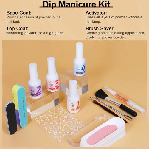 Miniatura 7 de LAVENDER VIOLETS Kit de Polvo para Uñas por Inmersión - 36 Colores Marrón Verde Azul Purpurina Reflectante con Conjunto de Líquido de Polvo