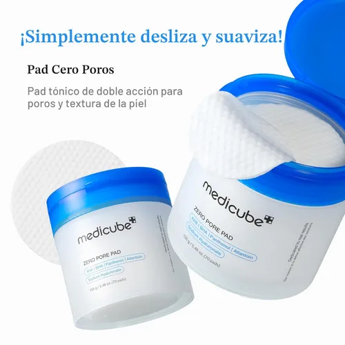 medicube Dúo viral coreano para piel con brillo de vidrio: almohadillas cero poros 2.0 y colágeno durante la noche, paquete de mascarilla facial y