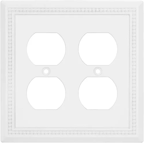 Miniatura 34 de Henne Bery Sunken Pearls - Placa de interruptor/placa de pared y cubierta de salida (decorador individual, 2 unidades, negro mate)