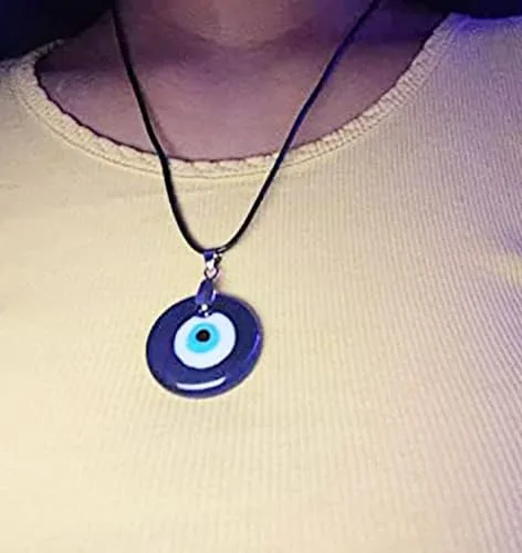Miniatura 4 de Collar de ojo malvado para mujer chapado en oro de 14 quilates hecho a mano ajustable amuleto azul cadena collares para niñas adolescentes