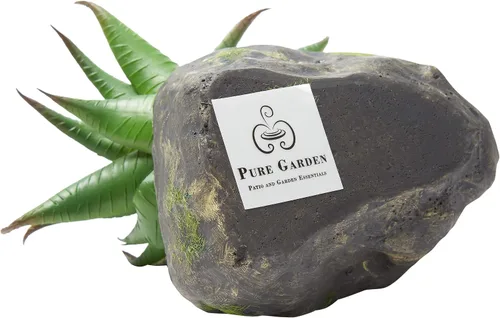 Miniatura 5 de Pure Garden Plantas suculentas artificiales, juego de arreglos de 3 piezas en macetas de piedra sintética y varios tamaños, vegetación realista