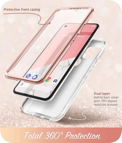 Miniatura 2 de i-Blason Cosmo Series - Funda para Google Pixel 5a 5G de 6.34 pulgadas (2021), funda protectora delgada de cuerpo completo con protector de pantalla
