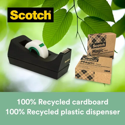 Miniatura 4 de Scotch Dispensador de cinta mágica - 1 dispensador C38 Scotch con 3 rollos de cinta mágica Scotch - Capacidad para cinta de hasta 0.748 in x 108.3