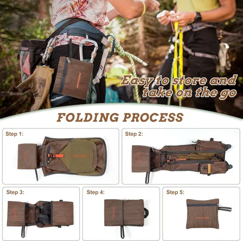 Miniatura 6 de BECOJADDE - Mochila de senderismo pequeña de 15 L para hombres y mujeres, plegable y ultraligera, para viajes, camping y actividades al aire libre
