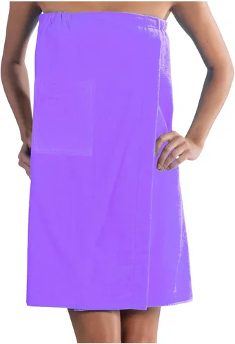 Miniatura 8 de BY LORA Toallas de rizo de algodón para spa, toallas de algodón de rizo para mujer, lavanda, talla única