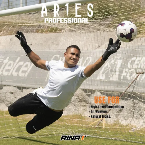 Miniatura 7 de Guantes Rinat SantoLoco PRO: Agarre de Látex AXG, Corte Ergoroll, Parte Trasera Acolchada, Cierre Ajustable de Rendimiento Élite Todo Clima.