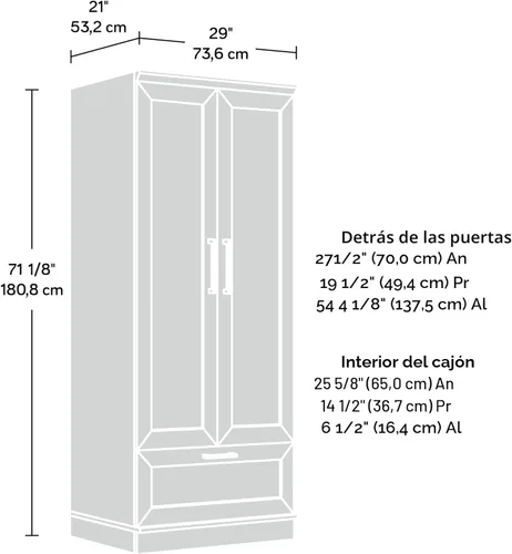 Miniatura 3 de Clóset Homeplus Roble Dakota