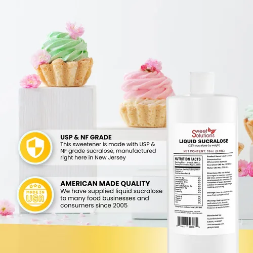 Miniatura 4 de Edulcorante líquido concentrado de sucralosa, alternativa al 25% de azúcar concentrada, 32 onzas a granel para bebidas, alimentos y pasteles, cero