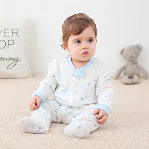 Miniatura 3 de ZAV Sólido Unisex Bebés Ropa Bebé Niños Niña Pies Monos Algodón Peleles