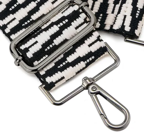 Miniatura 35 de ZOOEASS Hebillas de níquel Correa ancha para el hombro ajustable de repuesto para cinturón de pistola, hebilla de guitarra estilo bandolera