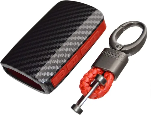 2 capas de protección híbrida combo carbono llavero llavero para Mazda 3 CX-5 CX-9 CX-30 Mazda 6 4 botones