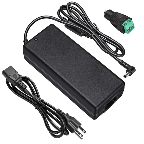 24V 8A Power Supply 192W Adapter, 100-240V AC to 24 Volt 8 Amp DC Power Supply with Terminal Connector, 24 Volt Transformer with 5.5x2.5mm DC Output
