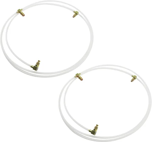 Miniatura 2 de Par (2) Líneas y accesorios de manguera de fluido hidráulico convertible Power Top Mangueras de plástico compatibles con F-ord Mustang, Mercury