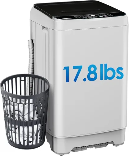 Miniatura 9 de Anypro - Lavadora portátil y secadora de ropa 17.8LBS, lavadora y centrifugadora completamente automática con 10 programas y 8 niveles de agua