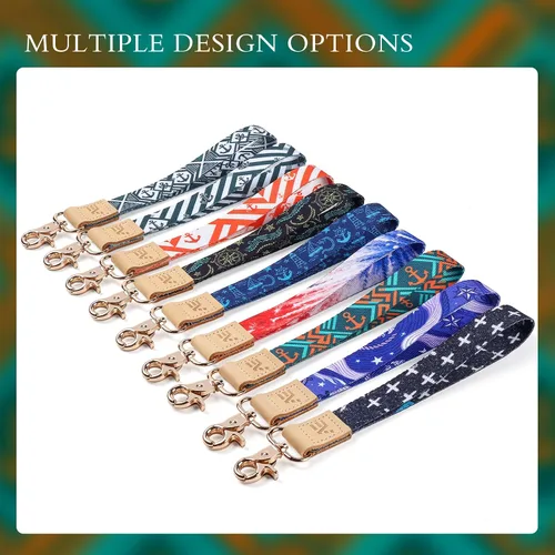 Miniatura 6 de EcoVision - Llaveros lindos con correa para llaves, llavero de muñeca para mujer, correa de insignia con 2 argollas para llaves