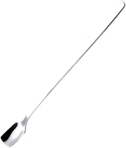 Miniatura 10 de COMIART - Cucharas de té helado de mango largo para mezclar, 6.7 pulgadas, cabeza cuadrada, cucharaditas de café, cucharas de cóctel, ideal para uso