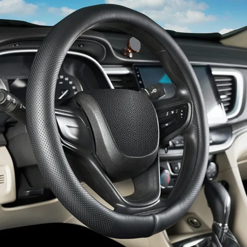 Miniatura 2 de Funda para volante de automóvil para Chevy Silverado Colorado Equinox Trax Traverse Blazer Malibu mpala Tahoe Suburban City Express, tamaño estándar