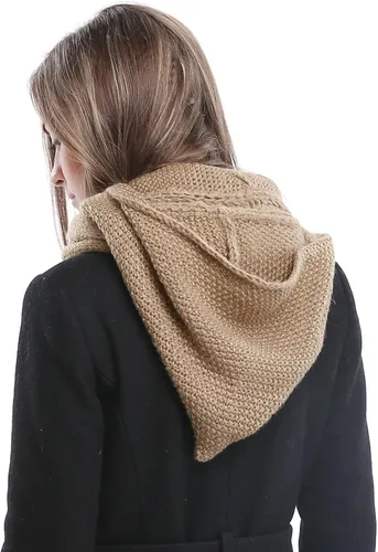 Miniatura 6 de Bellady Bufanda de punto con capucha para invierno