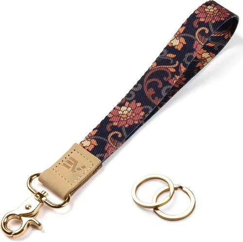 Miniatura 22 de EcoVision - Llaveros lindos con correa para llaves, llavero de muñeca para mujer, correa de insignia con 2 argollas para llaves