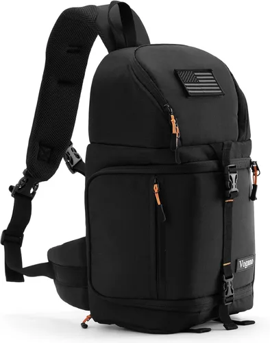 Miniatura 9 de Vogano Funda protectora para cámara, bolsa de hombro para fotografía, compatible con Nikon, Canon, Sony DSL/SLR/Equipo sin espejo, impermeable