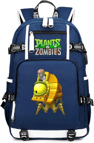 Miniatura 17 de ISaikoy Game Plants vs. Zombies - Mochila de hombro para libros, mochila escolar, color 12