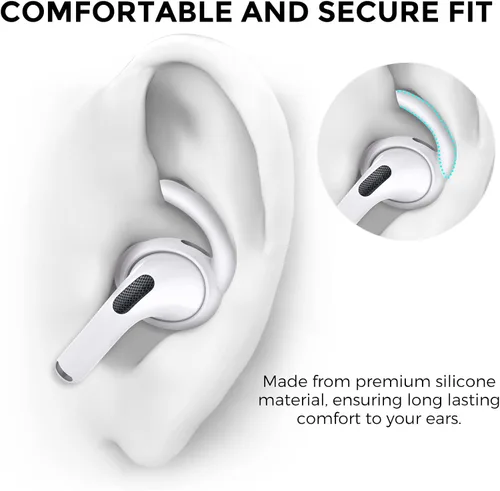 Miniatura 4 de AhaStyle Ganchos de silicona para AirPods Pro 2 y funda de lujo para Airpods Pro 2