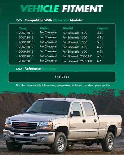 Miniatura 6 de SCITOO Manija de puerta interior compatible con Chevy 2007-2013 para Silverado 1500 negro interior interior 1 pieza manija de repuesto 15914995