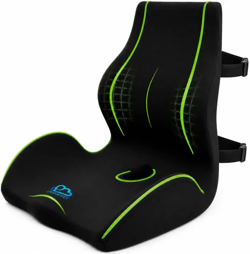 Cojín ergonómico de espuma viscoelástica para silla de oficina, asiento de automóvil, comedor, silla de juegos y silla de ruedas, almohada de apoyo