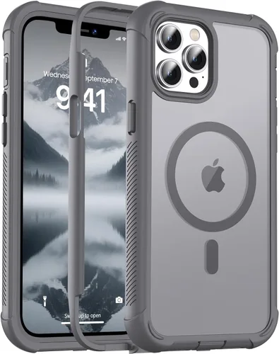 Miniatura 62 de jaroco - Funda magnética compatible con MagSafe para iPhone 11 de 6.1 pulgadas; protección de grado militar contra caídas, de doble capa
