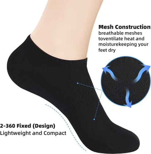 Miniatura 4 de ATBITER Ankle Socks Women's Thin Athletic Running No Show Low Cut Lightweight Socks 610-Pairs