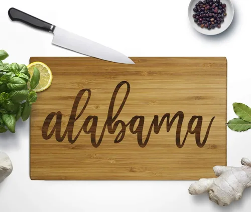 Miniatura 4 de Andaz Press US State - Tabla de cortar (tamaño pequeño), Alabama, 1