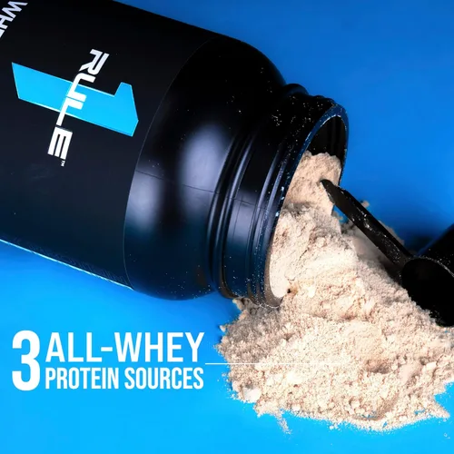 Miniatura 7 de Rule 1 Proteins Proteína de suero – 0.85 oz de proteína de acción rápida de fuentes de suero de leche con EAA y BCAA naturales para la recuperación