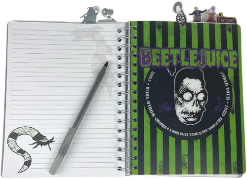 Miniatura 3 de Beetlejuice - Cuaderno con pestañas, encuadernado en espiral, 144 páginas rayadas, 8 x 7 pulgadas