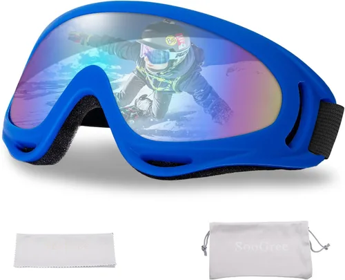Miniatura 9 de SooGree Gafas de esquí para Hombres Mujeres Niños Jóvenes Niños o Niñas Gafas de nieve para snowboard Gafas de esquí resistentes al viento y al