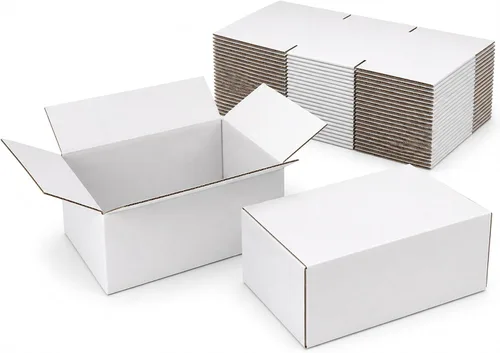 Miniatura 8 de Cajas de envío pequeñas de 9 x 6 x 2 pulgadas (paquete de 25) – Cajas de cartón corrugado blancas resistentes para pequeñas empresas, comercio Blanco