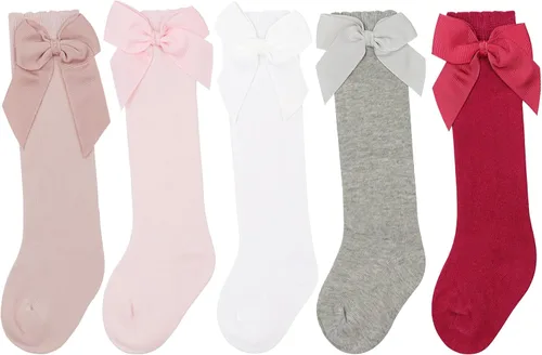 Miniatura 49 de DRESHOW BQUBO - Calcetines de punto para bebé, calcetines de algodón para niñas pequeñas